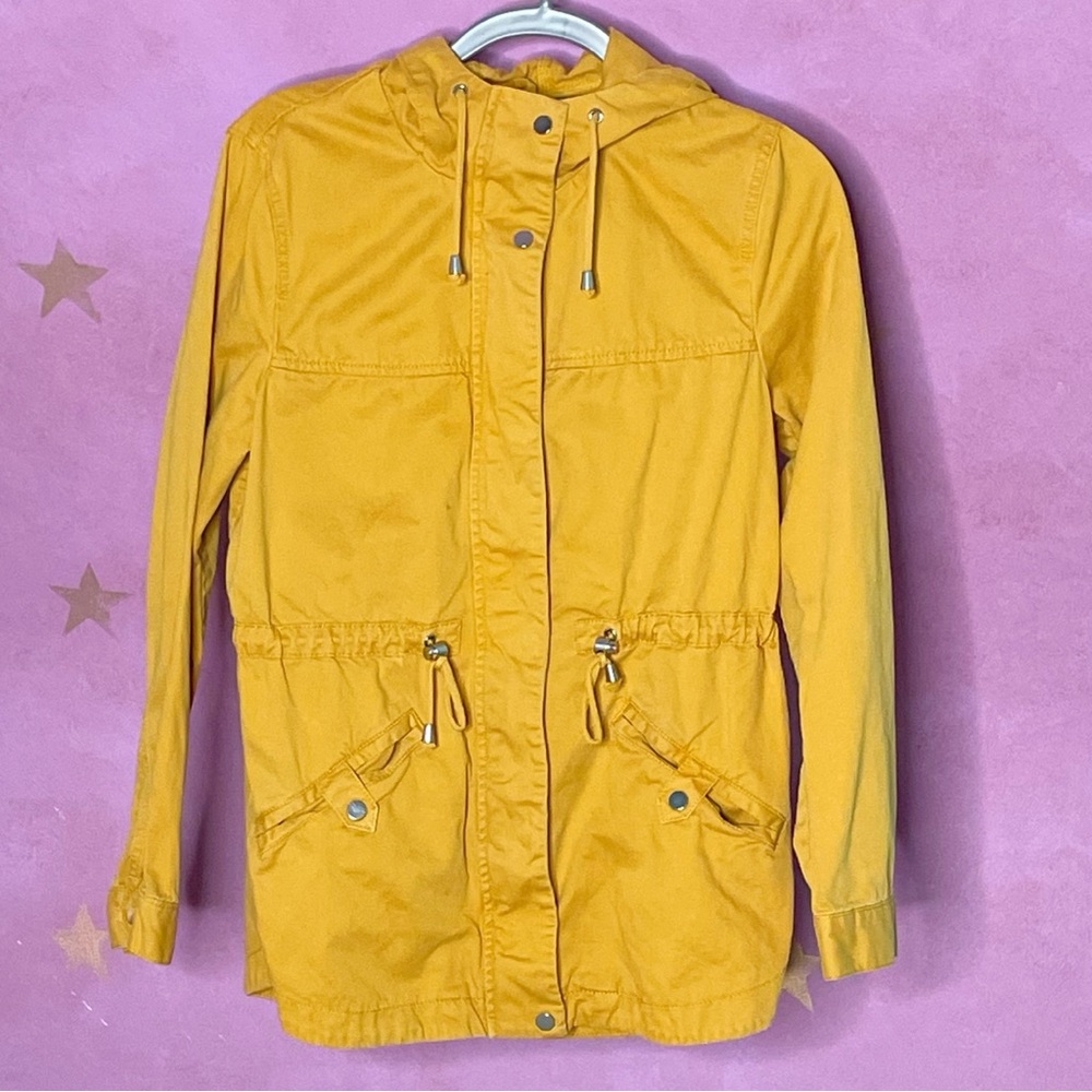Divided H&M Mustard Yellow 100% Cotton Utility Jacket Small